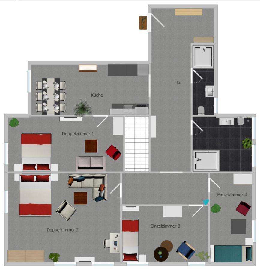 Elisabett Erfurt - Apartment Elisa - 4 Schlafzimmer Und 2 Baeder, Bis 6 Personen Buitenkant foto